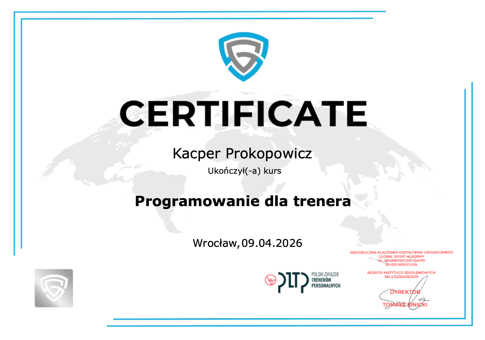 Programowanie treningu